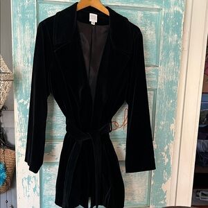 Vintage Mary Jane by Marcasiano Velvet trench coat amazing EUC no flaws Y2K
